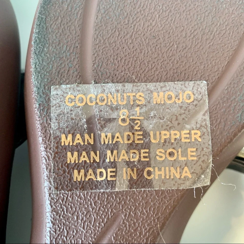 COCONUTS “Mojo” Embellished Wedge Sandals—SZ. 8.5